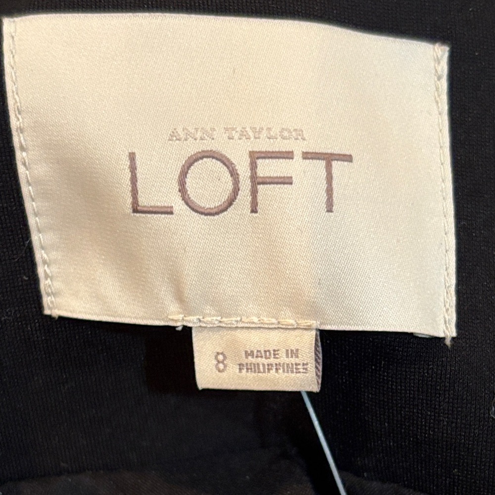NWT Ann Taylor LOFT Women's Black Textured Blazer Size 8 - Picture 5 of 12